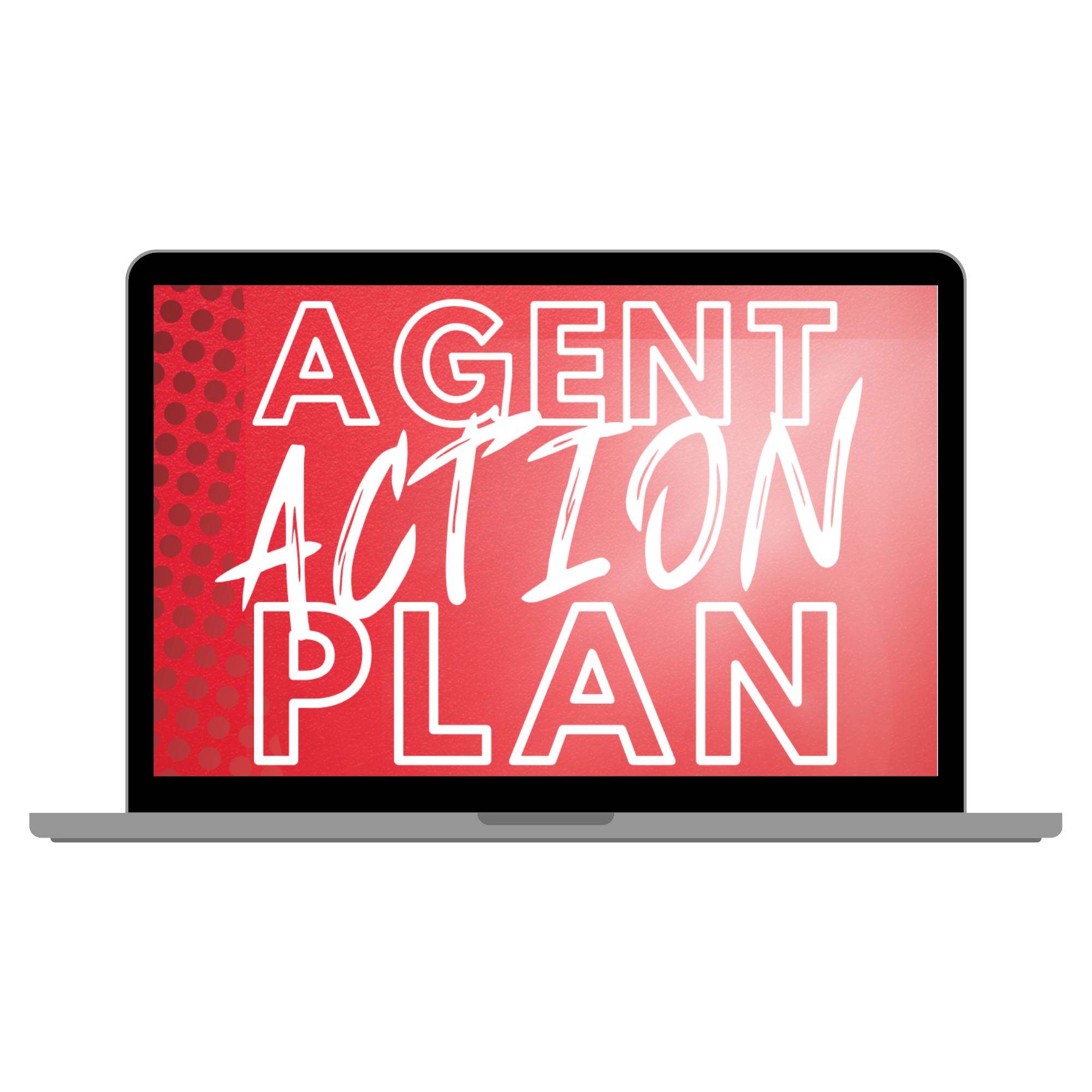 Agent Action Plan course opening screen on a laptop